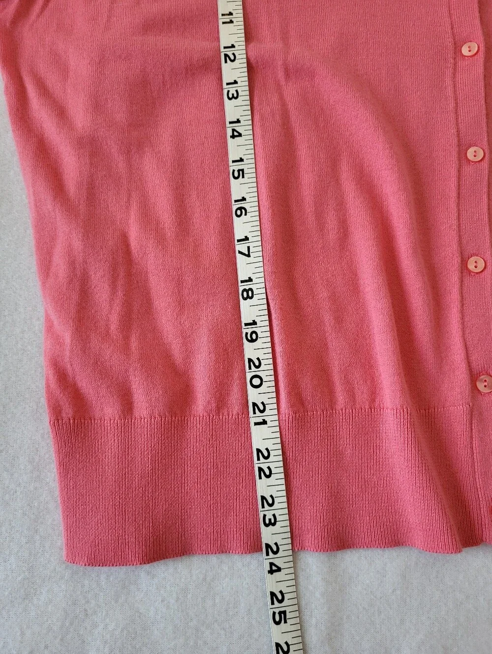 NWT Chaps Icon Pink Button Cardigan Size XXL